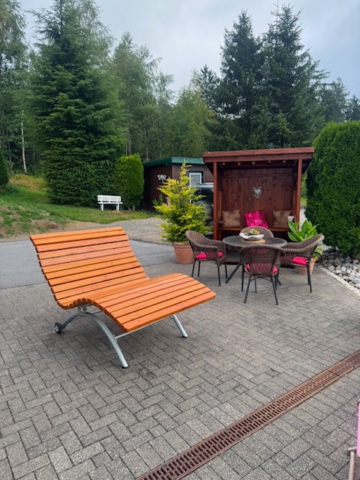 Relaxliege Anstrich walnuss, Kom. Vetter